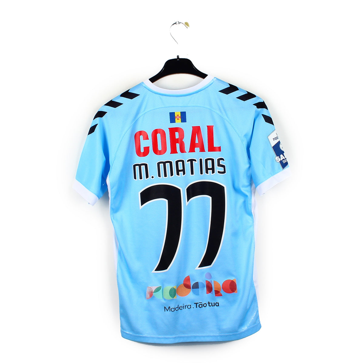 Maillot De Foot Nacional Madeira 2013/14 - Match Porté - Numéro 6 Ghazal - Taille M - Hummel