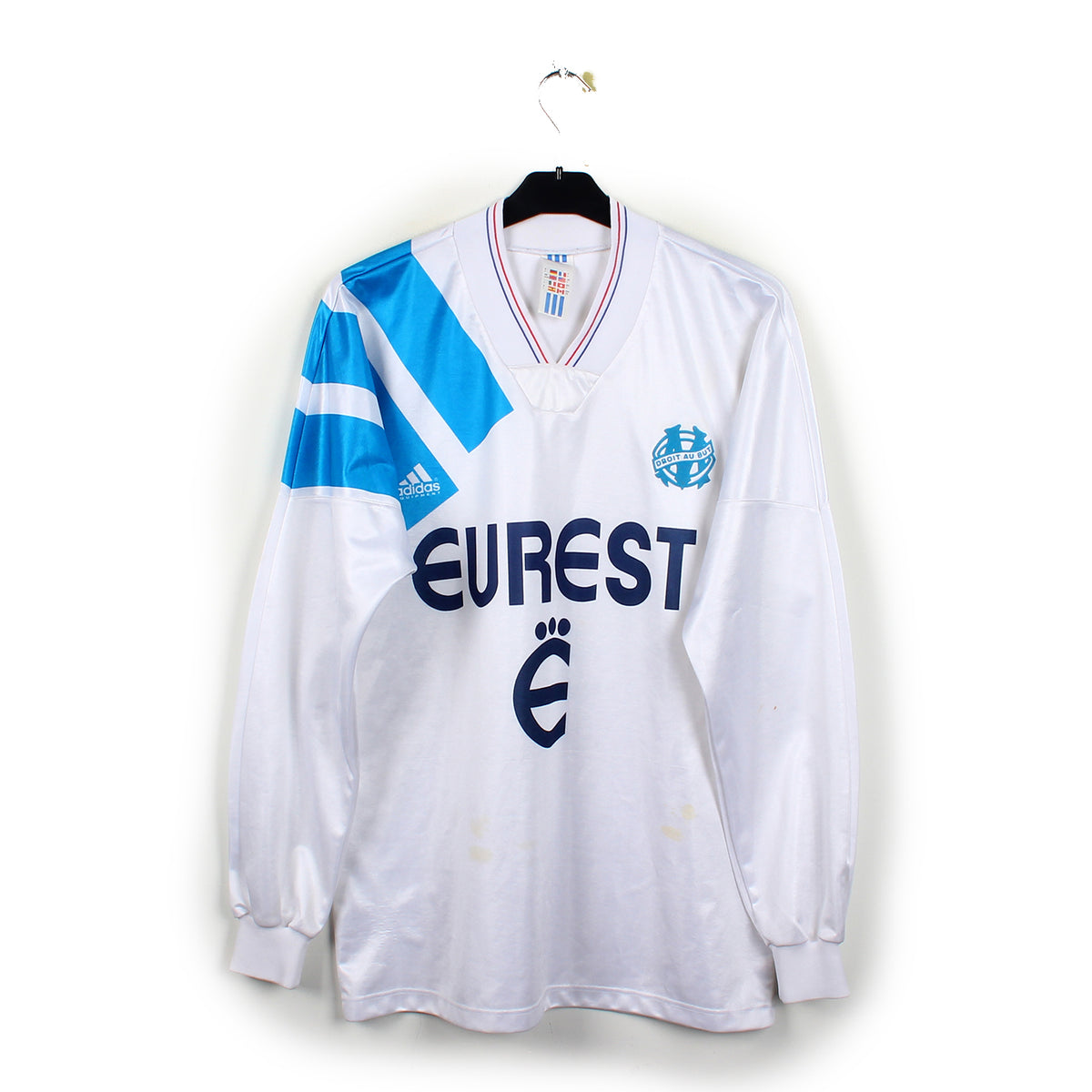 Maillot OM Marseille 1994-1995 - Adidas Manches Longues Bleu - Taille L