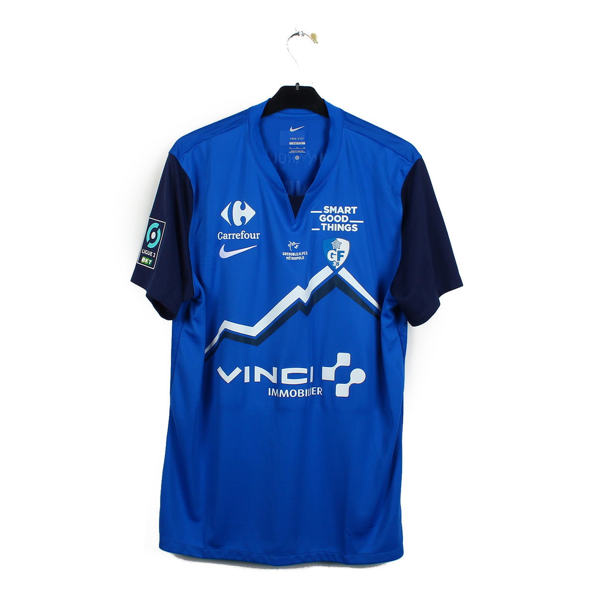 Maillot ancien GF38 GRENOBLE porté N°6 LNF année 90 DUARIG - ARGUS FOOT & SPORTS Maillot ancien GF38 GRENOBLE porté N°6 LNF année 90 DUARIG - ARGUS FOOT & SPORTS