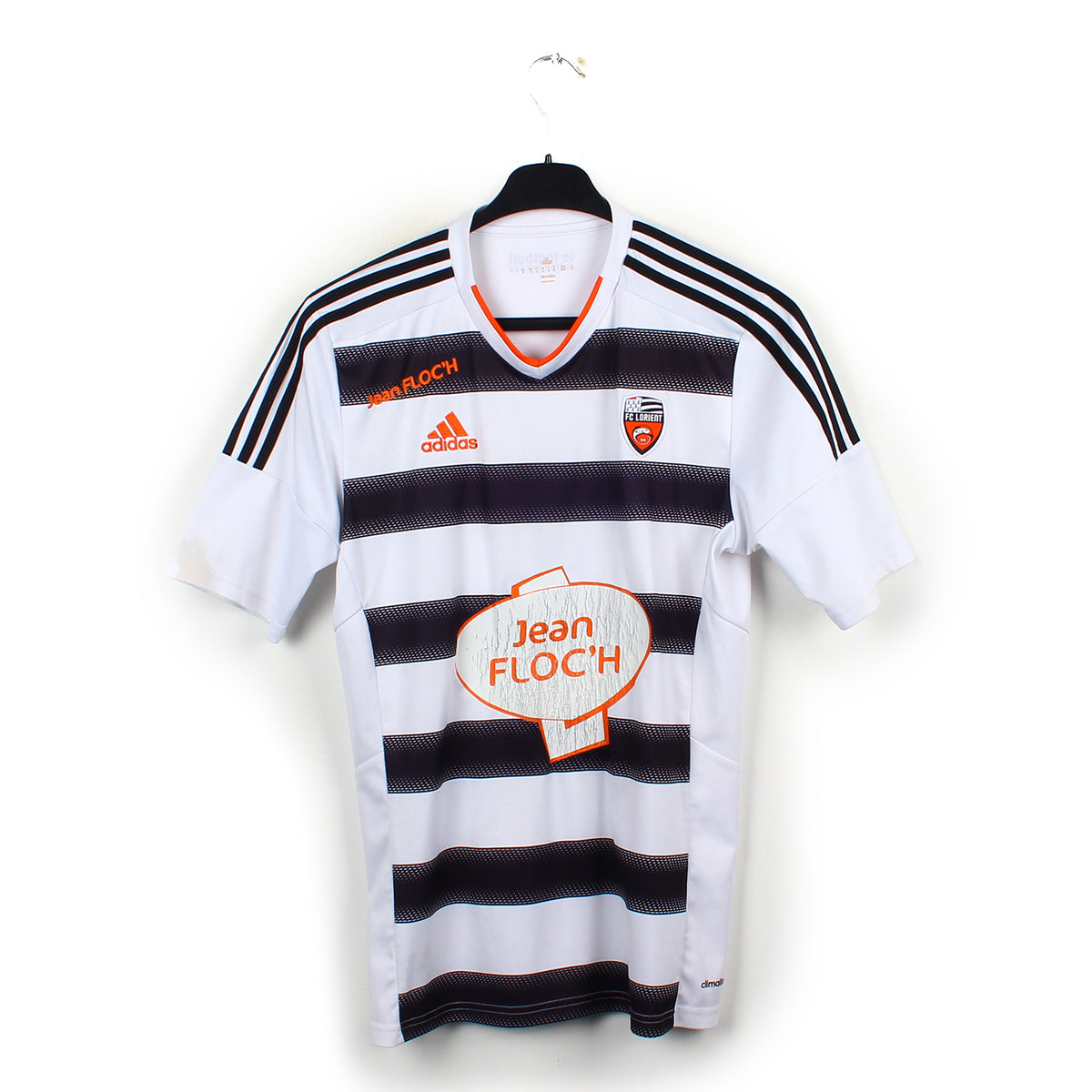 Maillot Vintage FC Lorient Hummel Rayé Noir/blanc – Taille XL, Signé, Années 2000