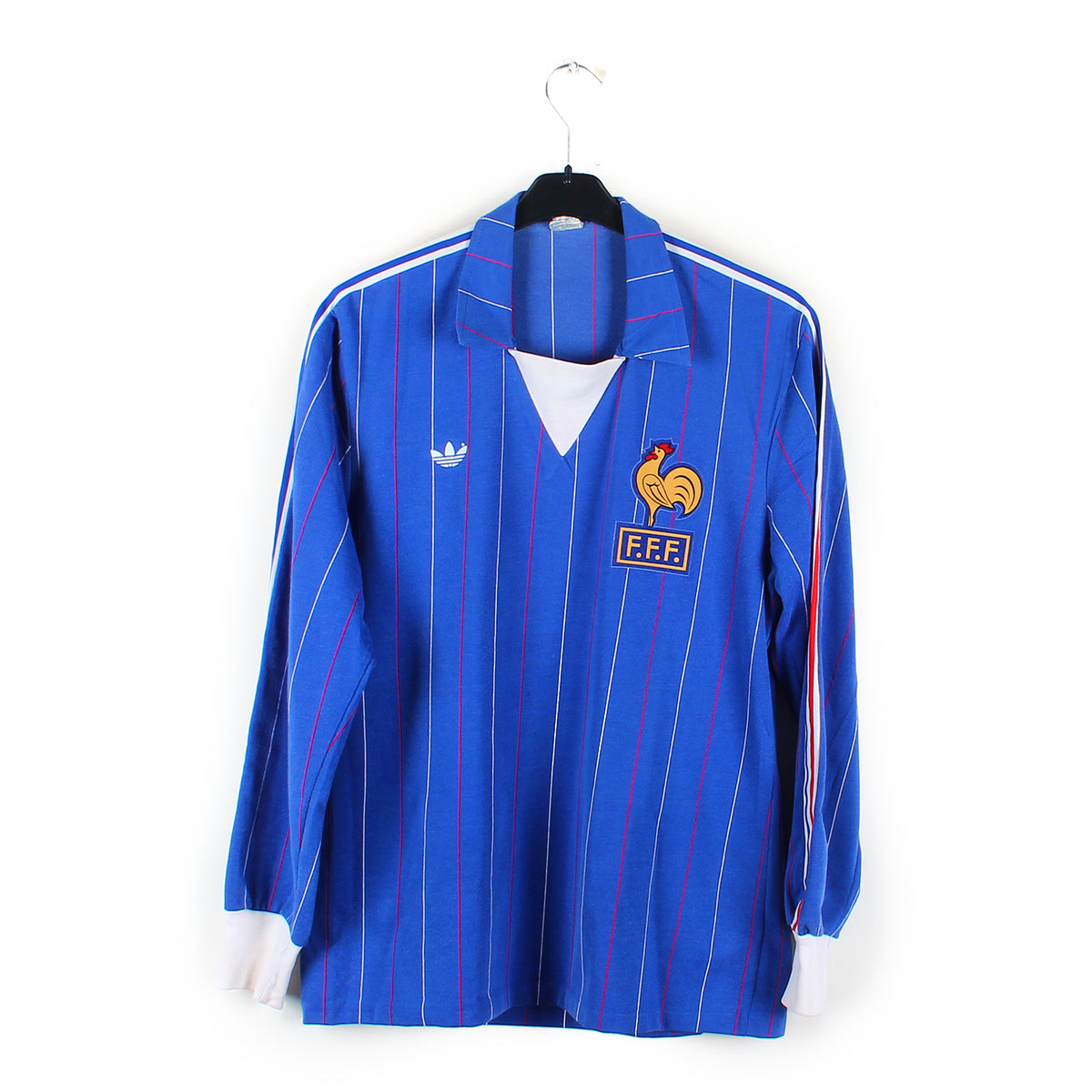 Maillot Matchworn Equipe de France vintage qualifications Coupe du