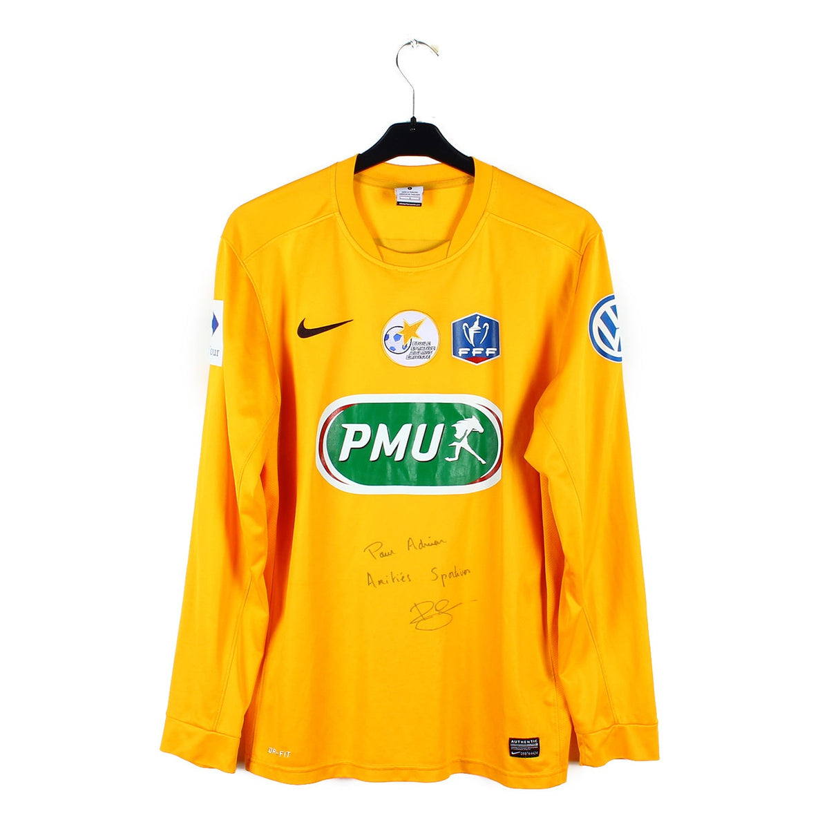 Maillot AS Poissy Football porté #16 Errea Ile de France vintage Jaune - XXL Maillot AS Poissy Football porté #16 Errea Ile de France vintage Jaune - XXL