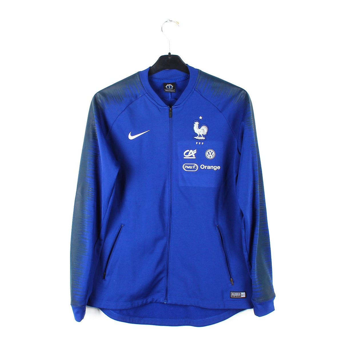Foot Homme Collection Officielle Football Veste Zippée Equipe De France Football Retro - Collection Officielle - 2 Étoiles Collection Retro FFF Maillot Equipe De France