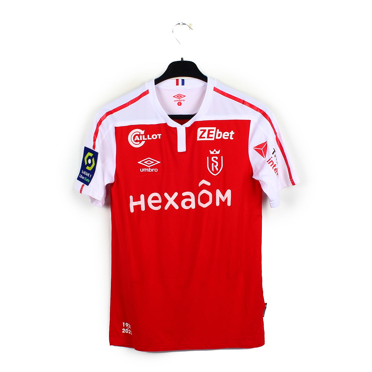 Maillot Vintage Stade De Reims Le Coq Sportif - Années 70 - Rouge Manches Longues