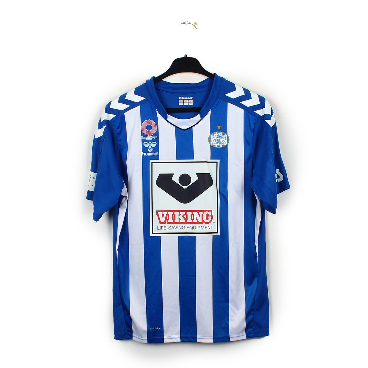 Maillot De Football Esbjerg FB Patrick #15 Porté Match Années 80 - Taille M - Vintage Danemark
