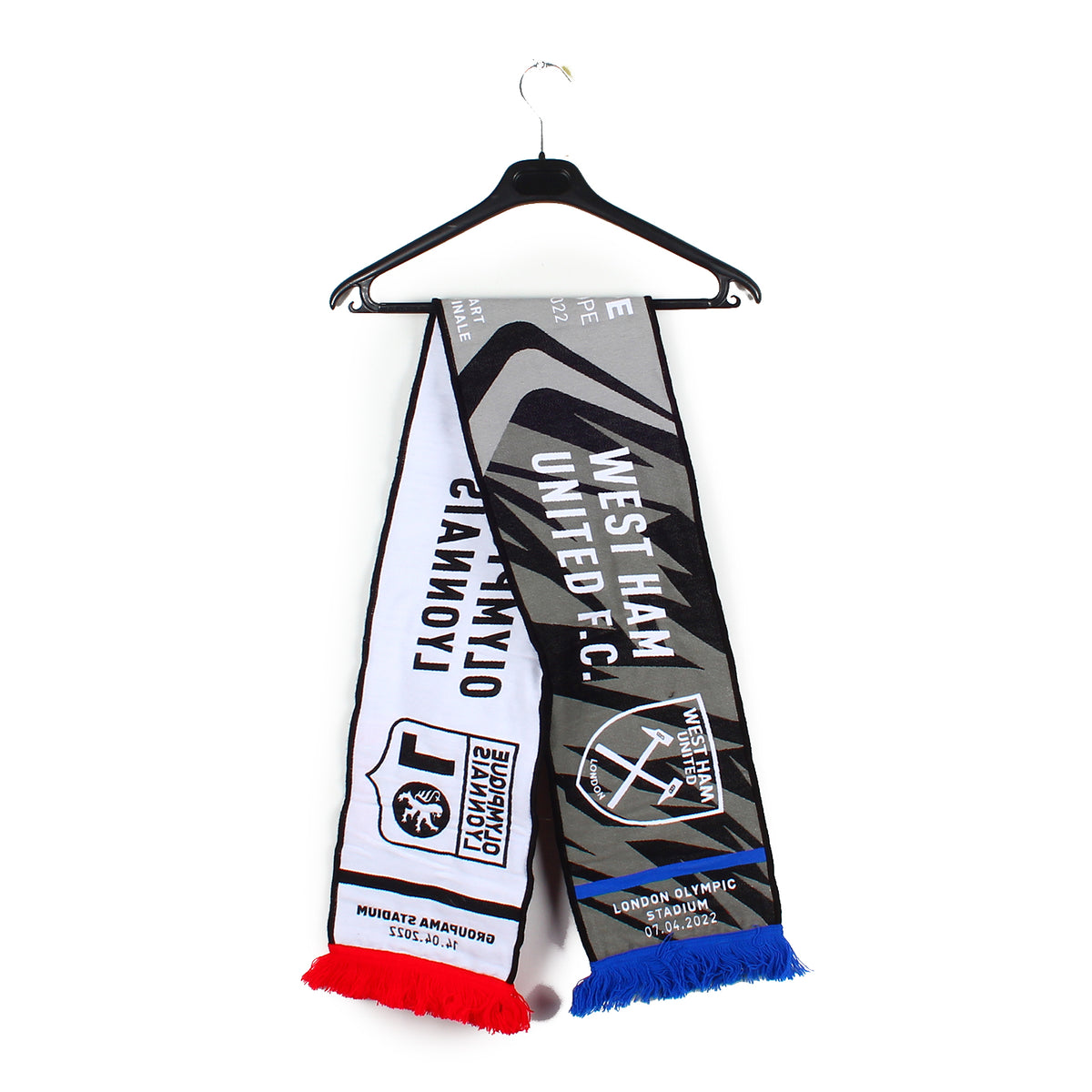 Écharpe OL Lyon vintage football scarf soccer olympique lyonnais
