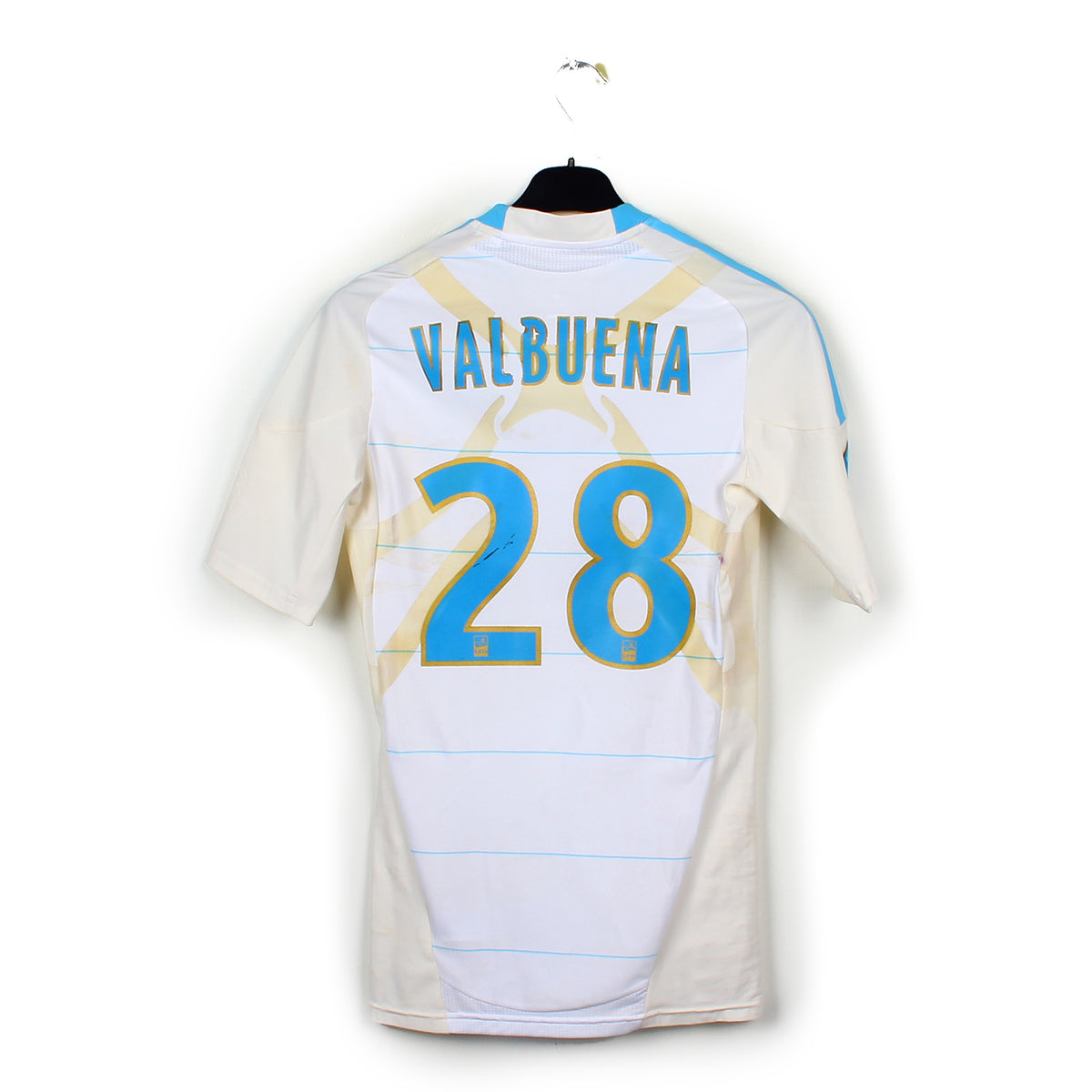 Maillot équipe De France 2010 Floqué Valbuena Occasion Trou Cigarette
