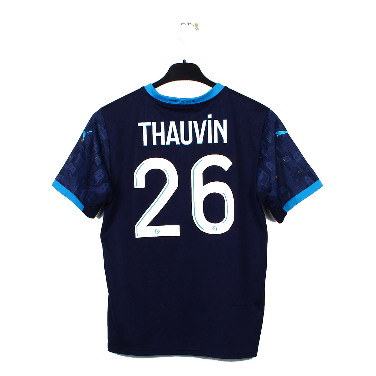 Lot De 2 Flocage Officiel L'OM Thauvin 26 Enfant Away 2019/2020