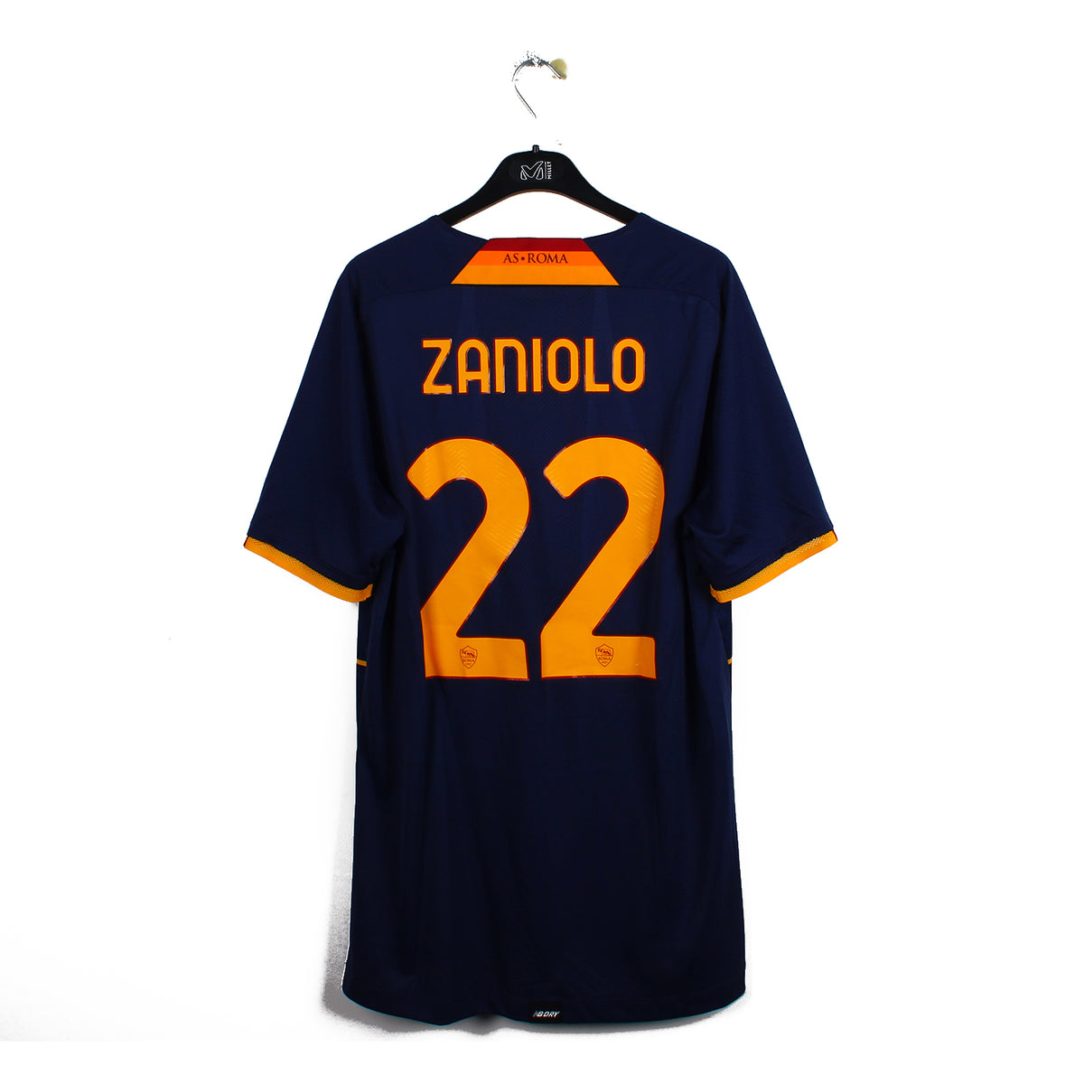 Maillot AS Roma #22 Zaniolo, Taille L-XL, Rouge, Officiel, Made In Italy