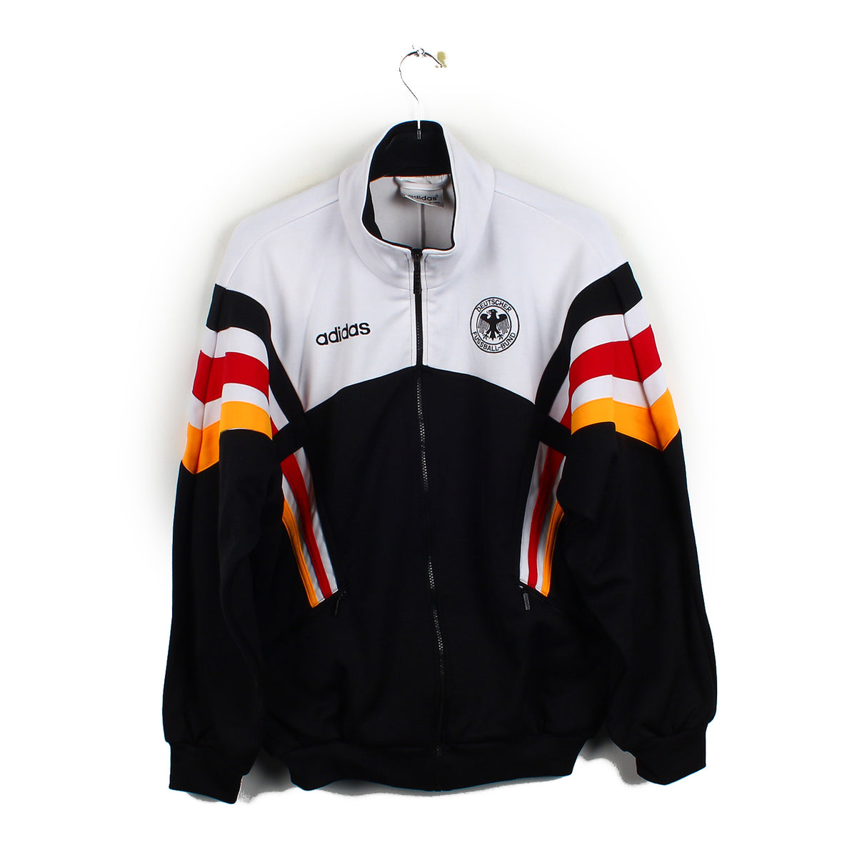 Veste De Survêtement Vintage Allemagne Femme, Taille M, Blanche, Style Rétro