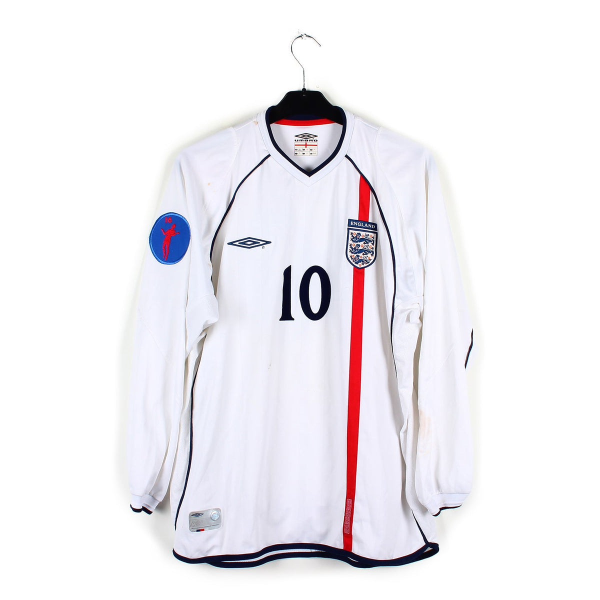 MAILLOT DE FOOTBALL vintage Angleterre Umbro 2002 kit extérieur maillot... EUR 83,14 - FR