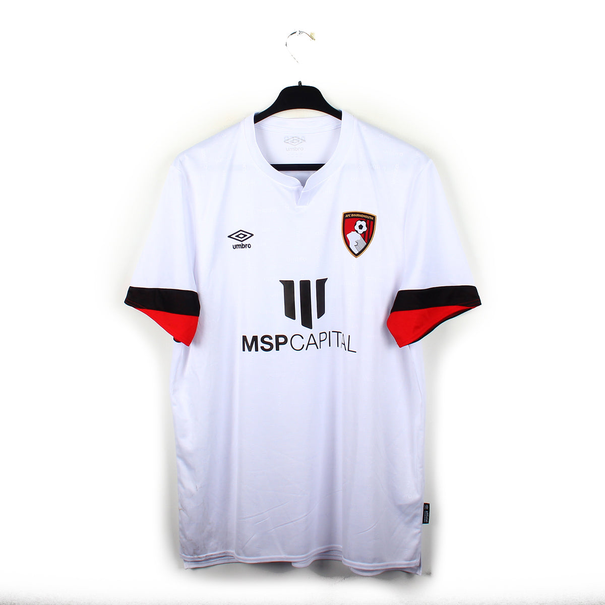 AFC BOURNEMOUTH 2016/17 HOME (XL, L) RED/BLACK JD SOCCER FOOTBALL SHIRT JERSEY
