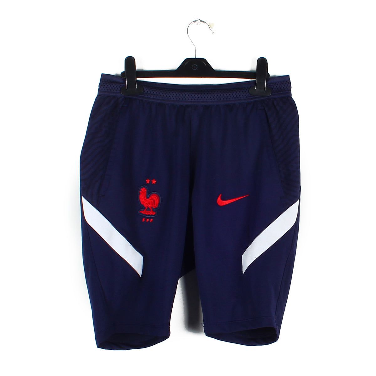 Short Equipe De France 2002 Vintage Ad Valorem – Bleu, Taille XL, 100% Polyester, Foot