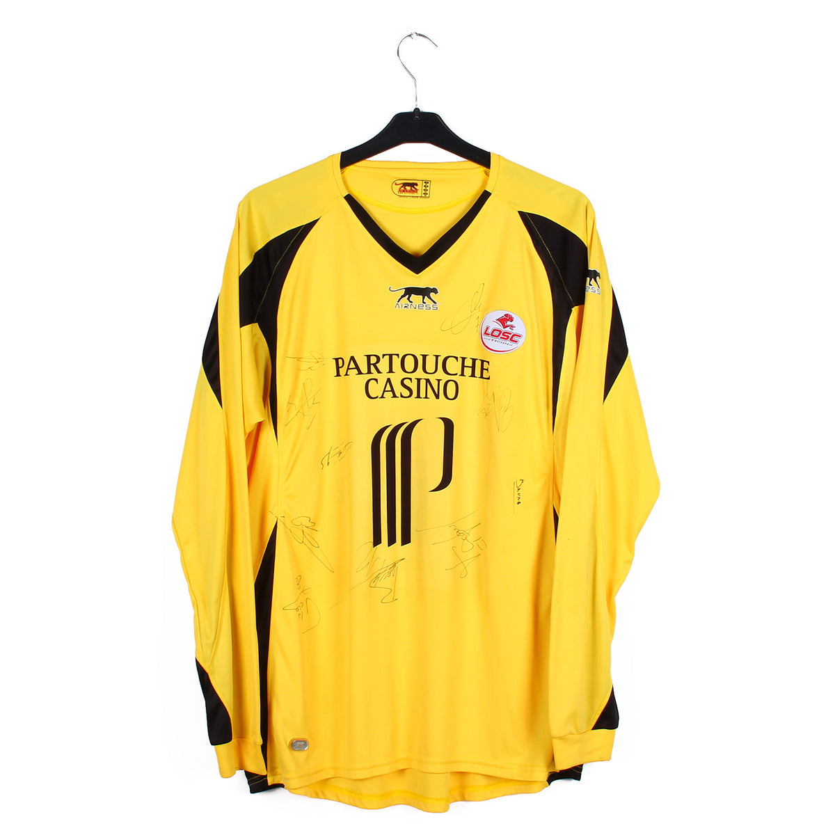 Maillot Vintage LE ROC – Jaune, N°7, Coton, Années 80, Taille XS