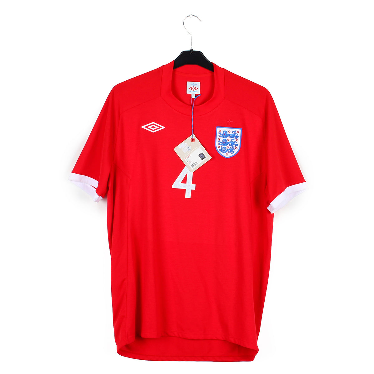Maillot Angleterre Extérieur 2008/2010 – Gerrard Numéro 4 – Taille XL – Umbro – Occasion