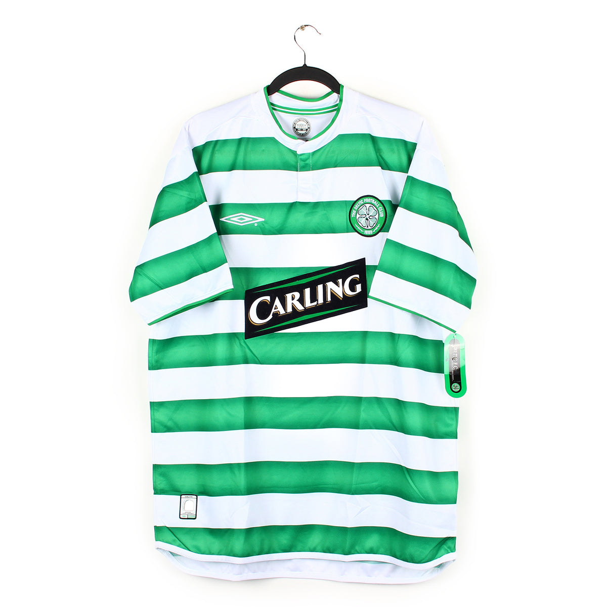 Maillot Extérieur Celtic Glasgow 2002/2003 – Umbro Jaune, Taille XL