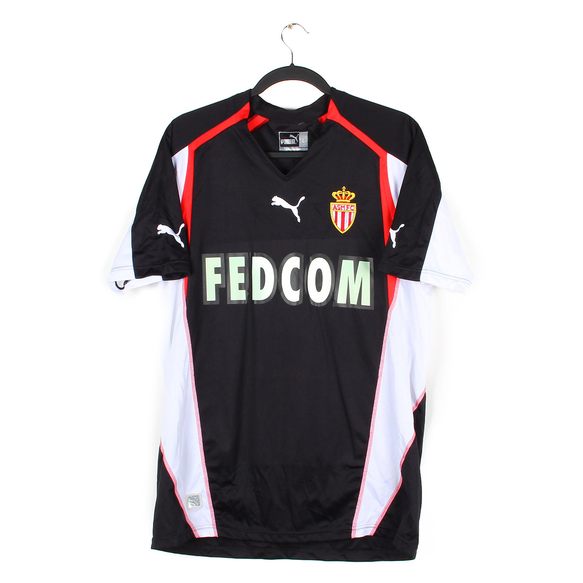 Maillot Domicile AS Monaco 2004-2005 - #9 Saviola - Puma Taille XL (État Moyen)