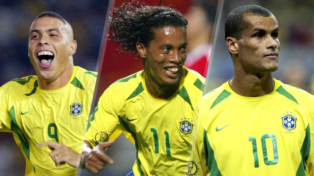 Ronaldo-Rivaldo-Ronaldinho, un trio en or