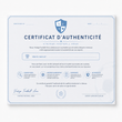 Certificat d'authenticité exclusif VFA