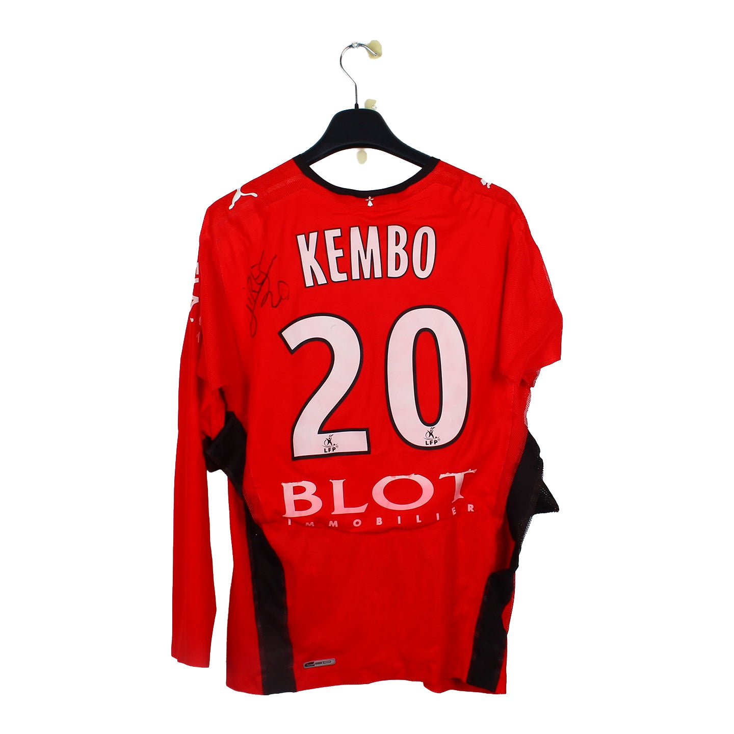 2008/09 - Stade Rennais - Kembo #20 (L) [MATCH ISSUE] *signé*