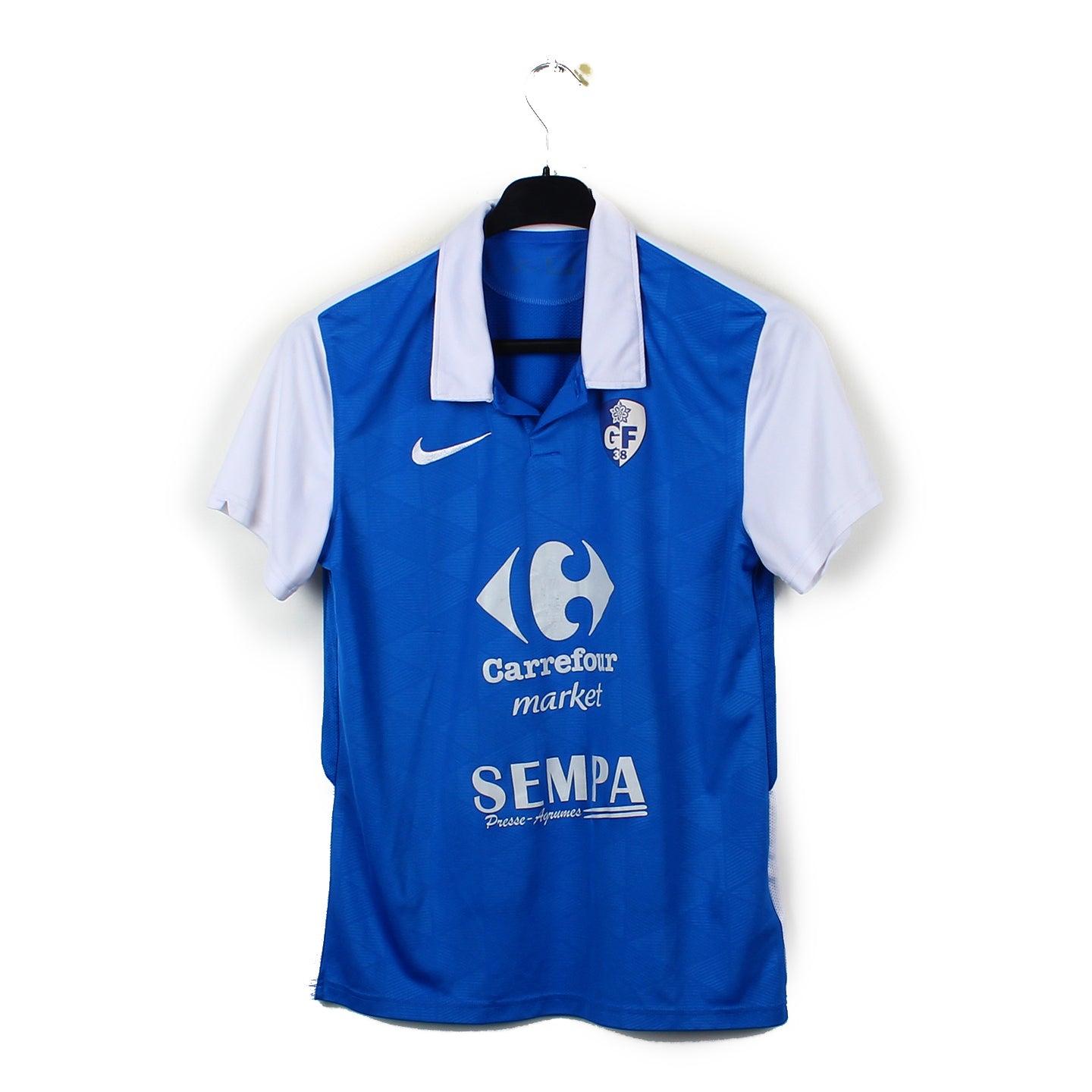 Maillot De Foot Vintage Crédit Agricole De L'Isère – Années 90 – Rouge, Manches Longues – Taille S