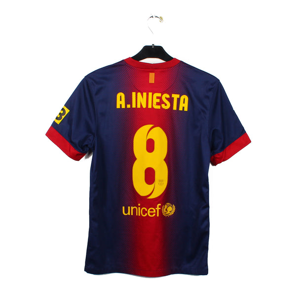 Maillot Nike FC Barcelone 2008-2009 Domicile, Floqué Iniesta N°8, Taille M – Pour Les Fans De La Légende !