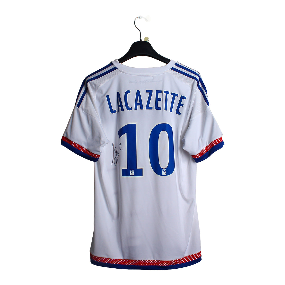 2015/16 - OL - Lacazette #10 (M) *Ultime Derby* *signé*