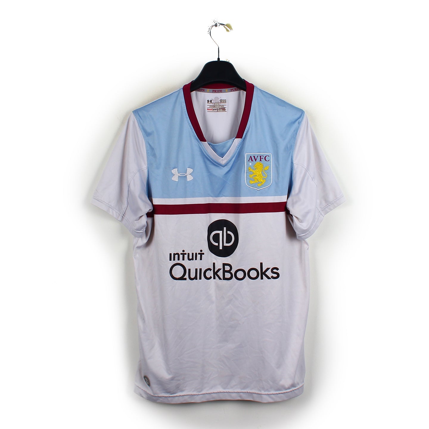 Maillot De Foot Aston Villa - Under Armour - Taille S - Rouge - Homme - Occasion