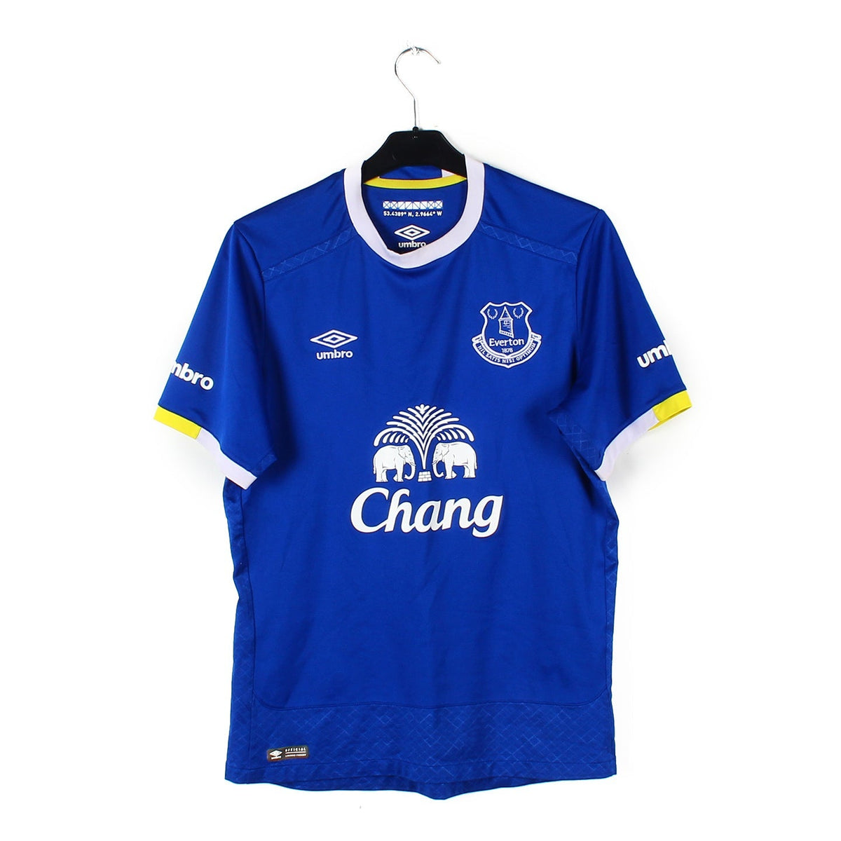 Maillot FC Everton Signé Par Rafael Benitez - Taille L - Hummel - Certifié - Neuf