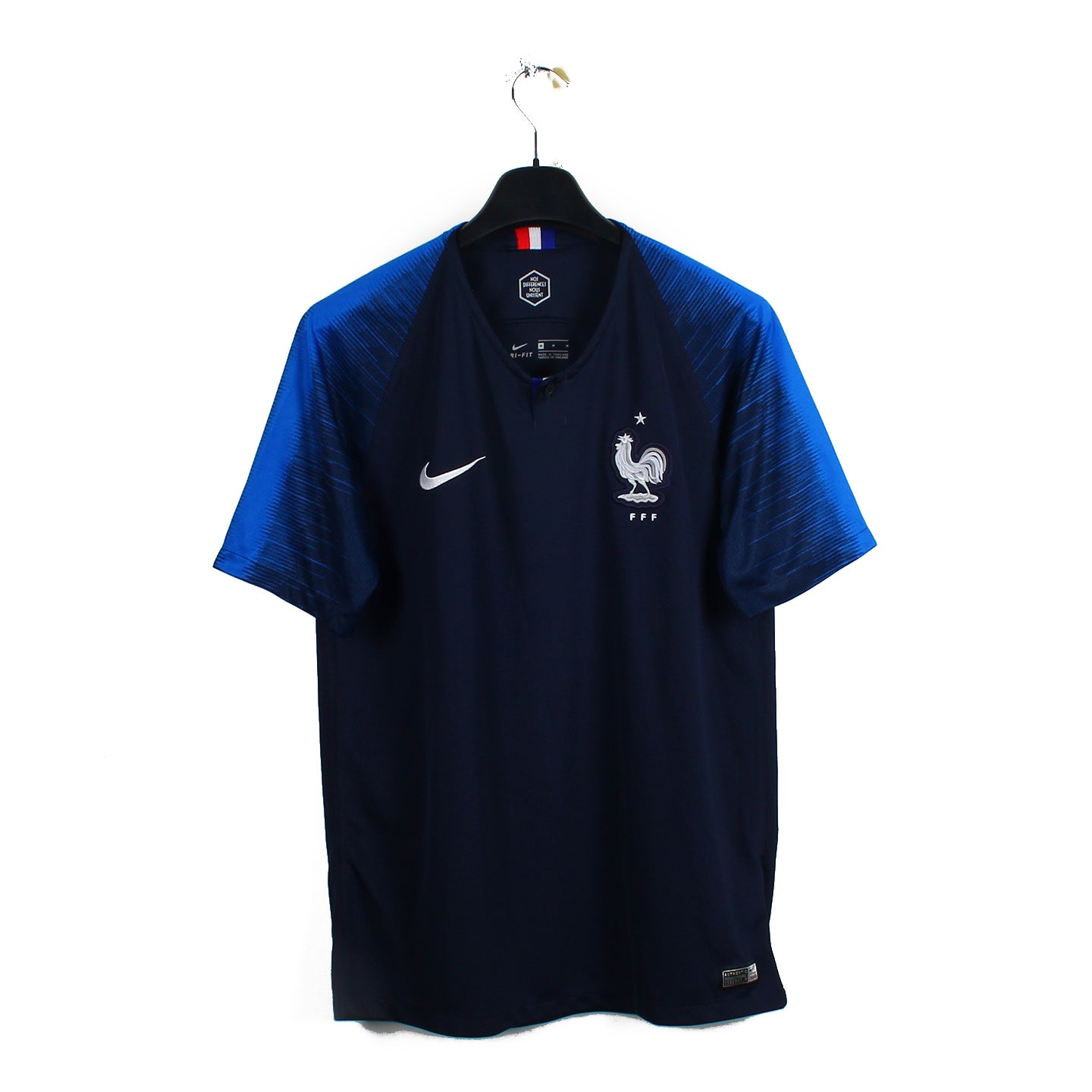 Maillot football vintage Equipe de France #13 Kante saison Maillot football vintage Equipe de France #13 Kante saison