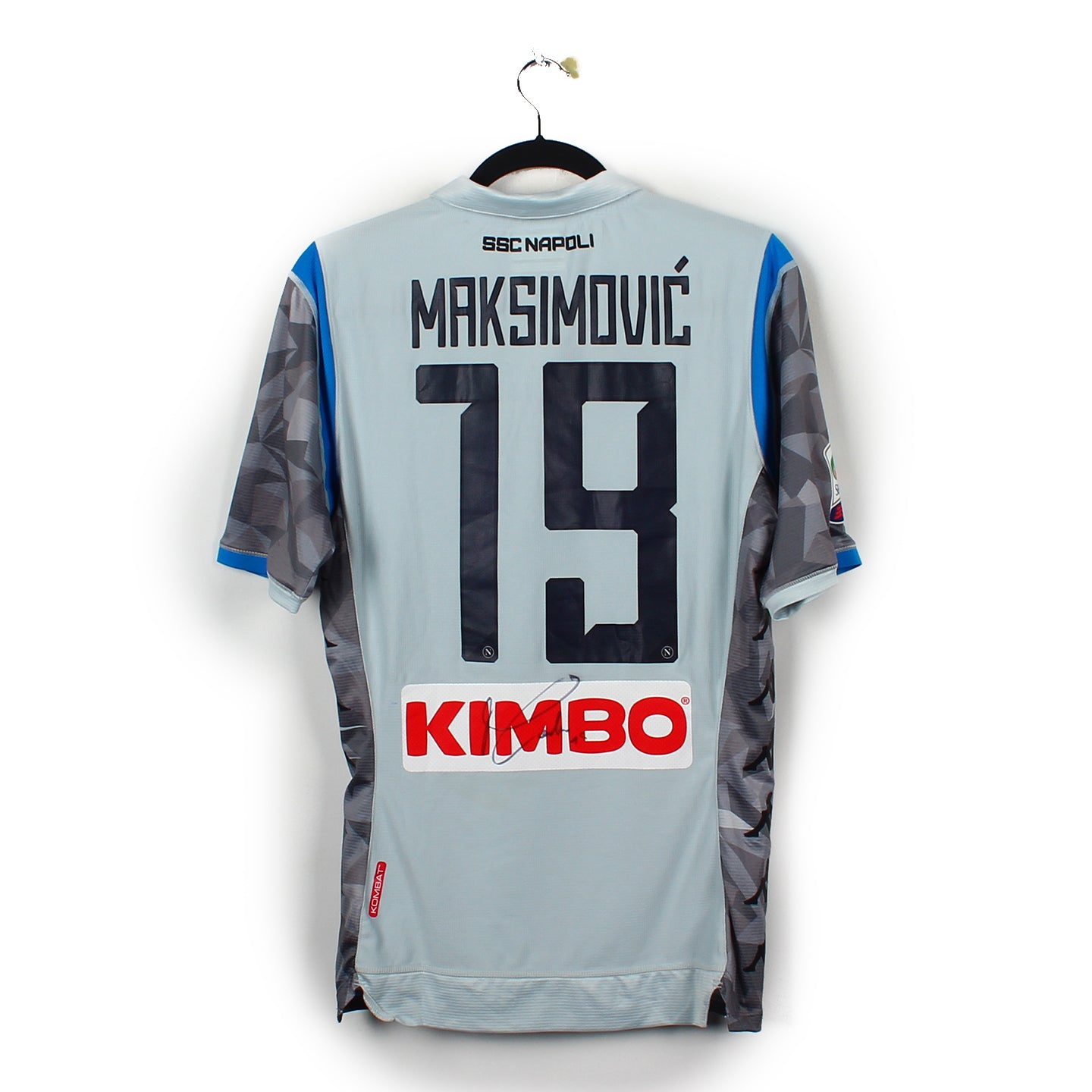 Maillot Napoli domicile Europe #99 Milik 2018-2019 Maillot Napoli domicile Europe #99 Milik 2018-2019