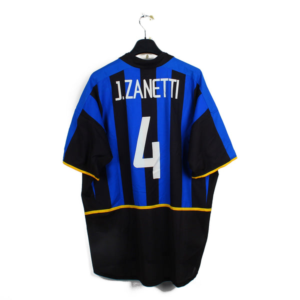 Maillot De Foot Vintage Inter Milan - Vieri #32 - Homme Taille XL - Bleu Pirelli