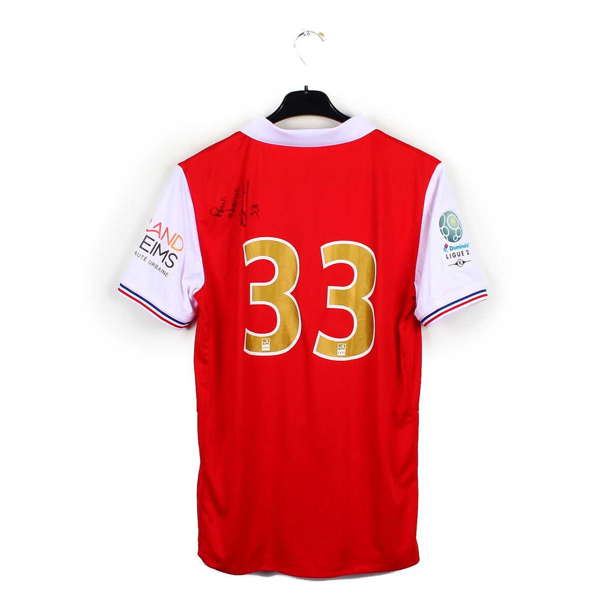 2017/18 - Stade de Reims - (Disasi) #33 (L) [MATCH ISSUE] *signé*