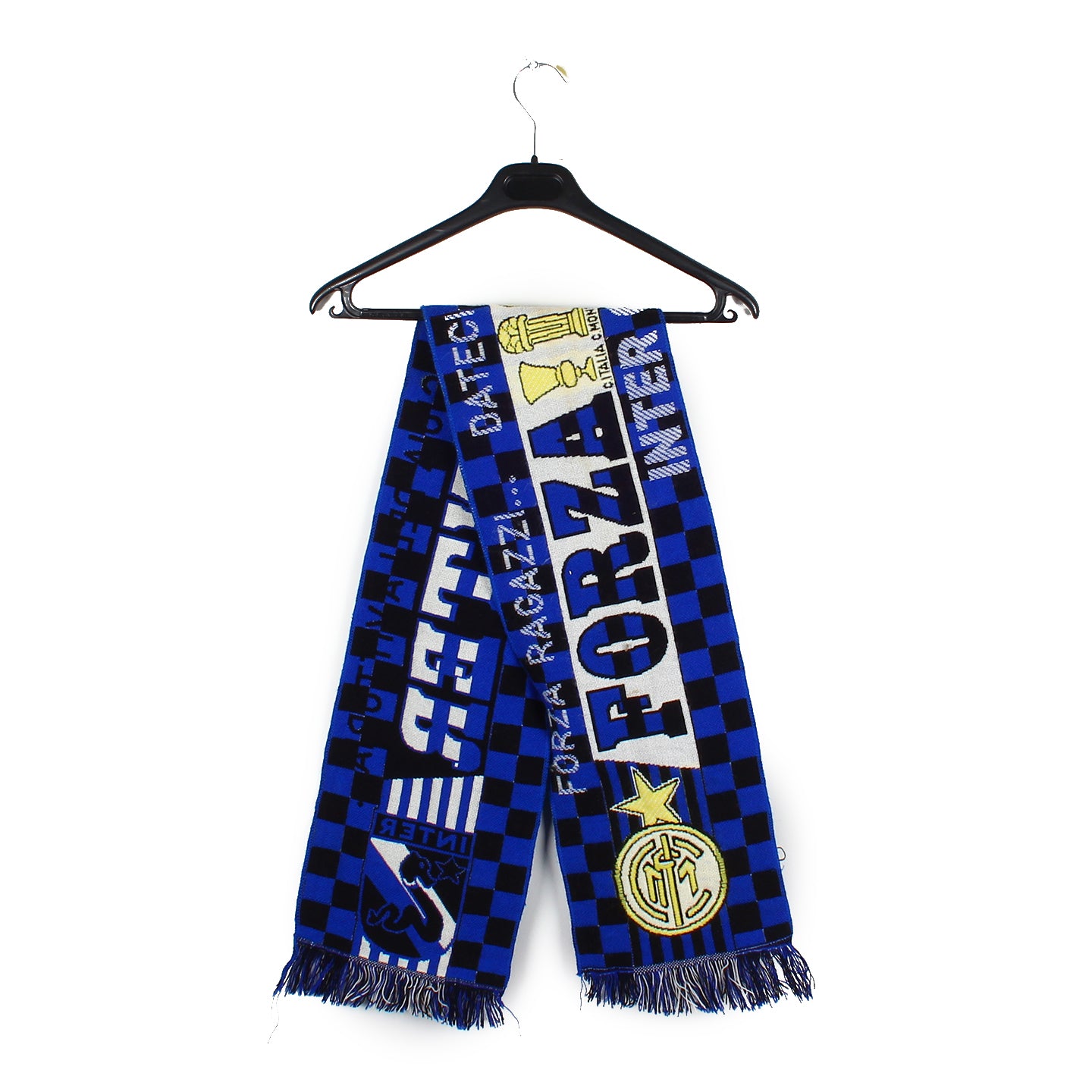 Écharpe Vintage Inter Milan FC (129 Cm) - Années 80/90 - Bon état