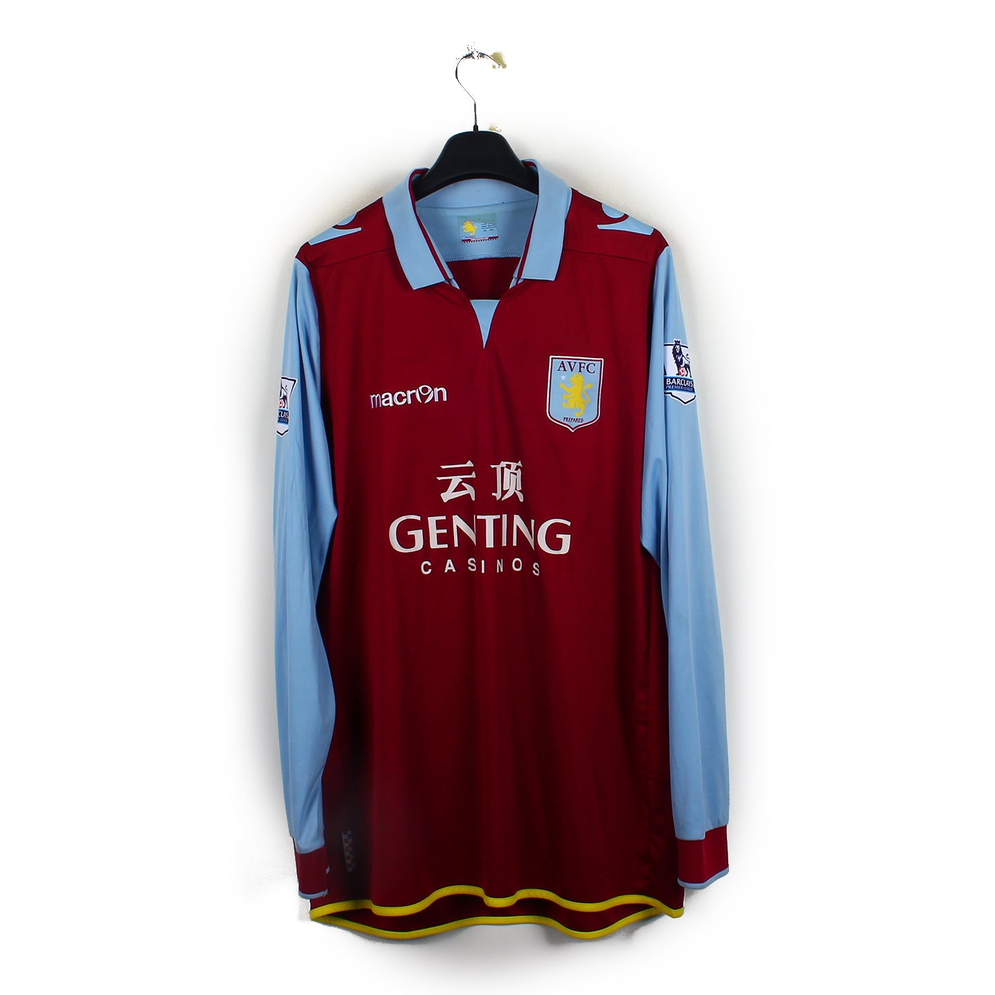 Maillot De Football Aston Villa, Diadora, Rouge, XXL, Vintage
