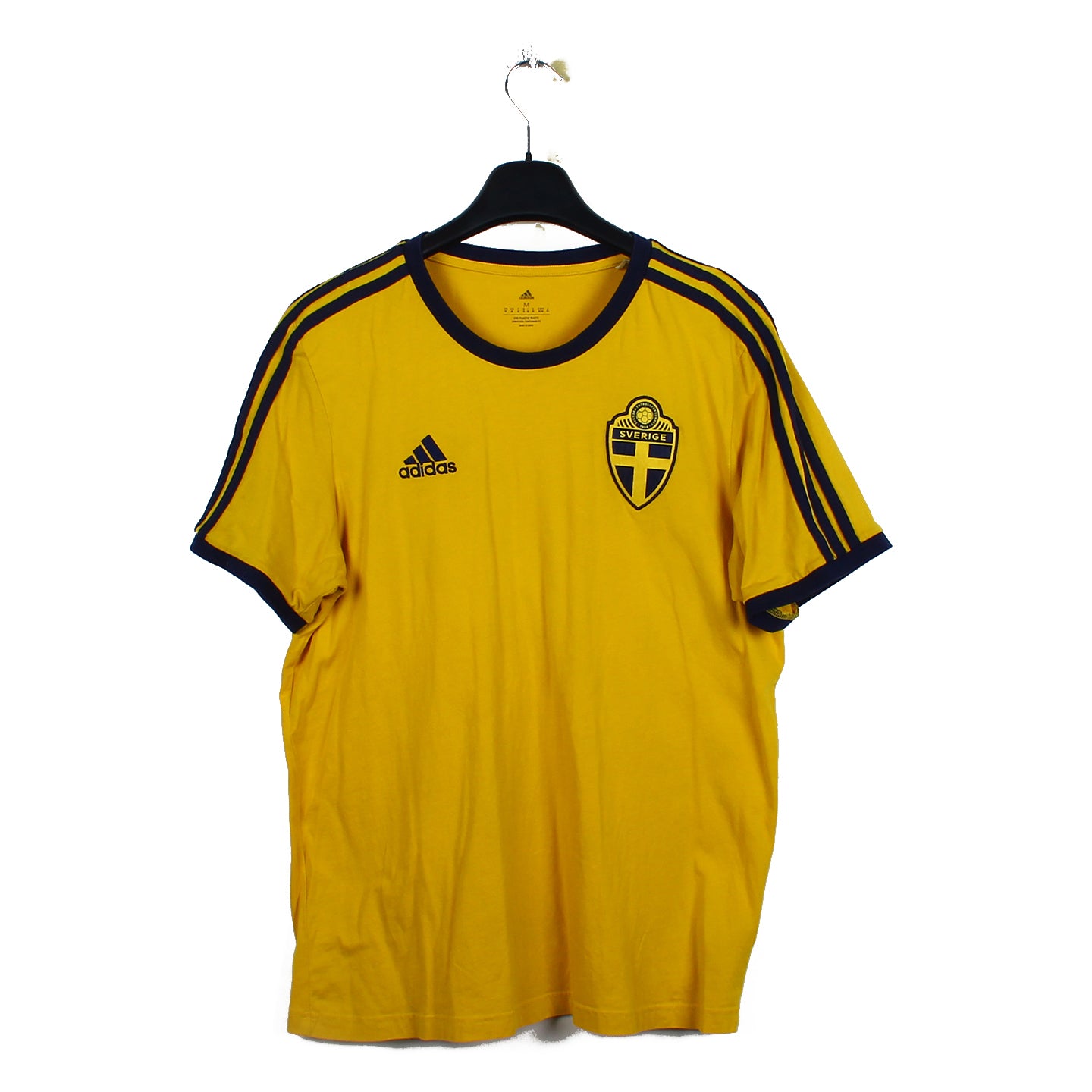 Maillot Vintage Adidas Suède - Suède Années Y2K Taille S, Noir/Bleu/Jaune