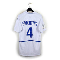 2009/10 - Auxerre - Grichting #4 (XL) [MATCH ISSUE ] *signé*