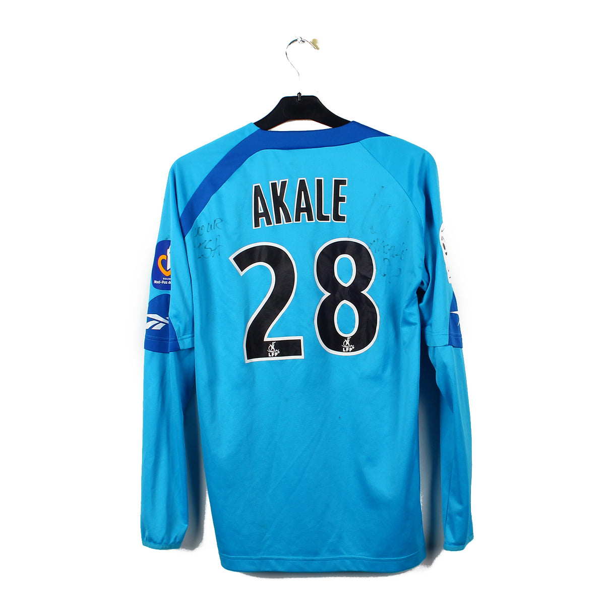 2009/10 - RC Lens - Akalé #28 (L) [MATCH ISSUE] *signé*