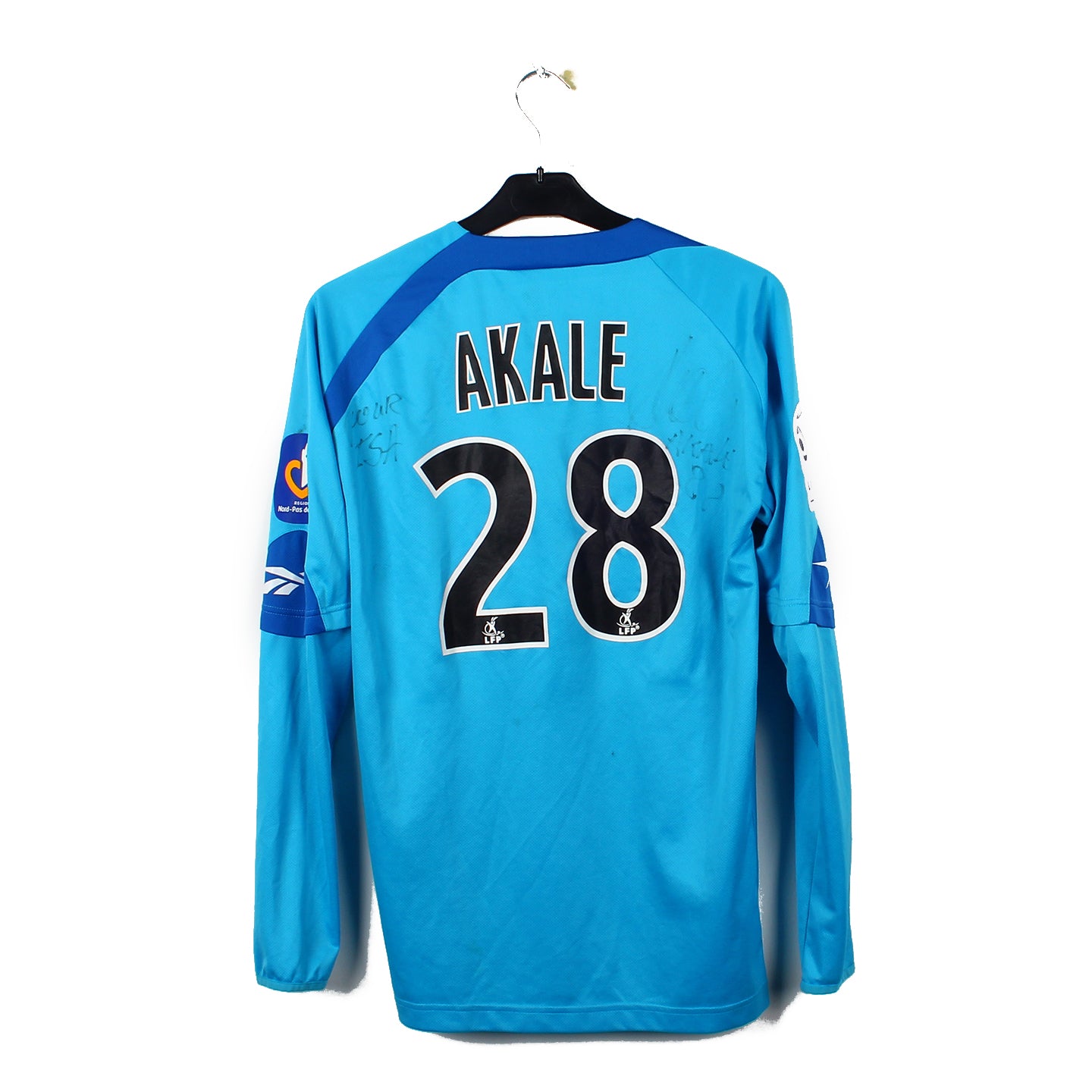 2009/10 - RC Lens - Akalé #28 (L) [MATCH ISSUE] *signé*