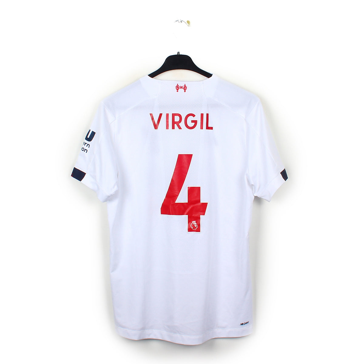 Maillot Liverpool 2019/2020 Domicile - Numéro 4 Virgil Van Dijk, Taille L, New Balance, Occasion Très Bon État