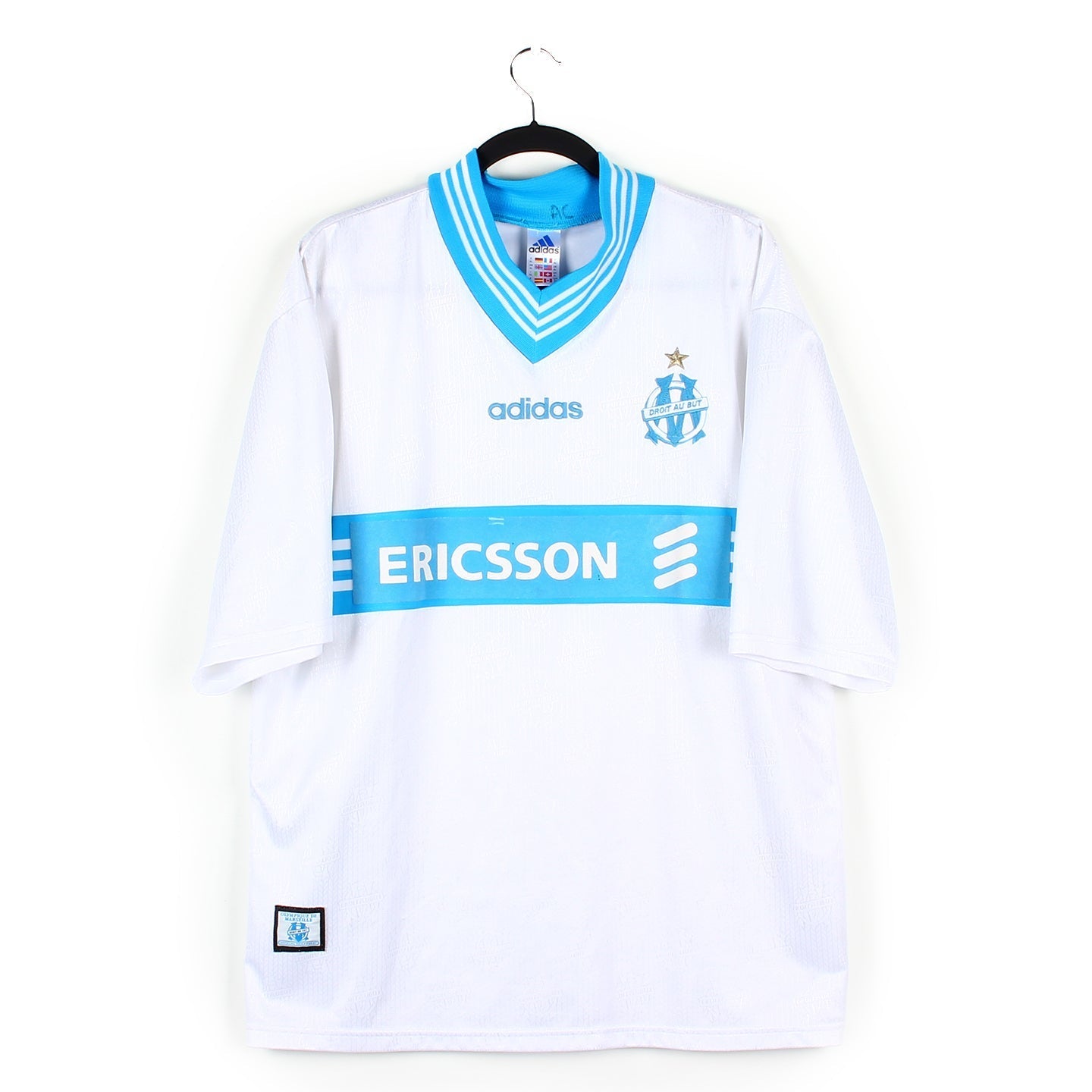Rare maillot entrainement football vintage AS Monaco N° 3 Sagnol Rare maillot entrainement football vintage AS Monaco N° 3 Sagnol