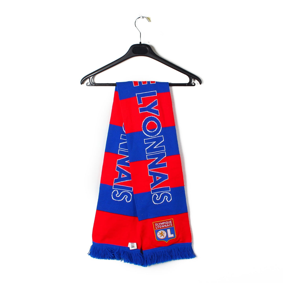 Deux 2 <b>Écharpes</b> <b>OL</b> <b>Lyon</b> <b>vintage</b> <b>football</b> <b>scarf</b> <b>soccer</b
