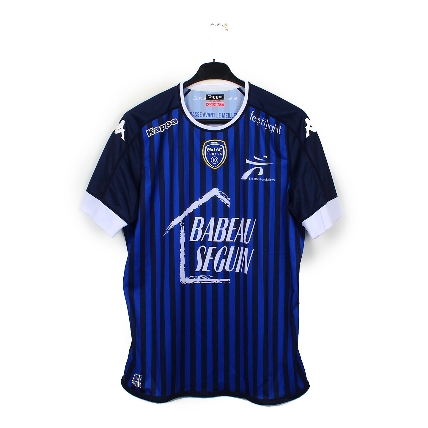 Maillot D'entraînement ESTAC Troyes - Lotto - Blanc - Taille XL - Manches Courtes - Vintage