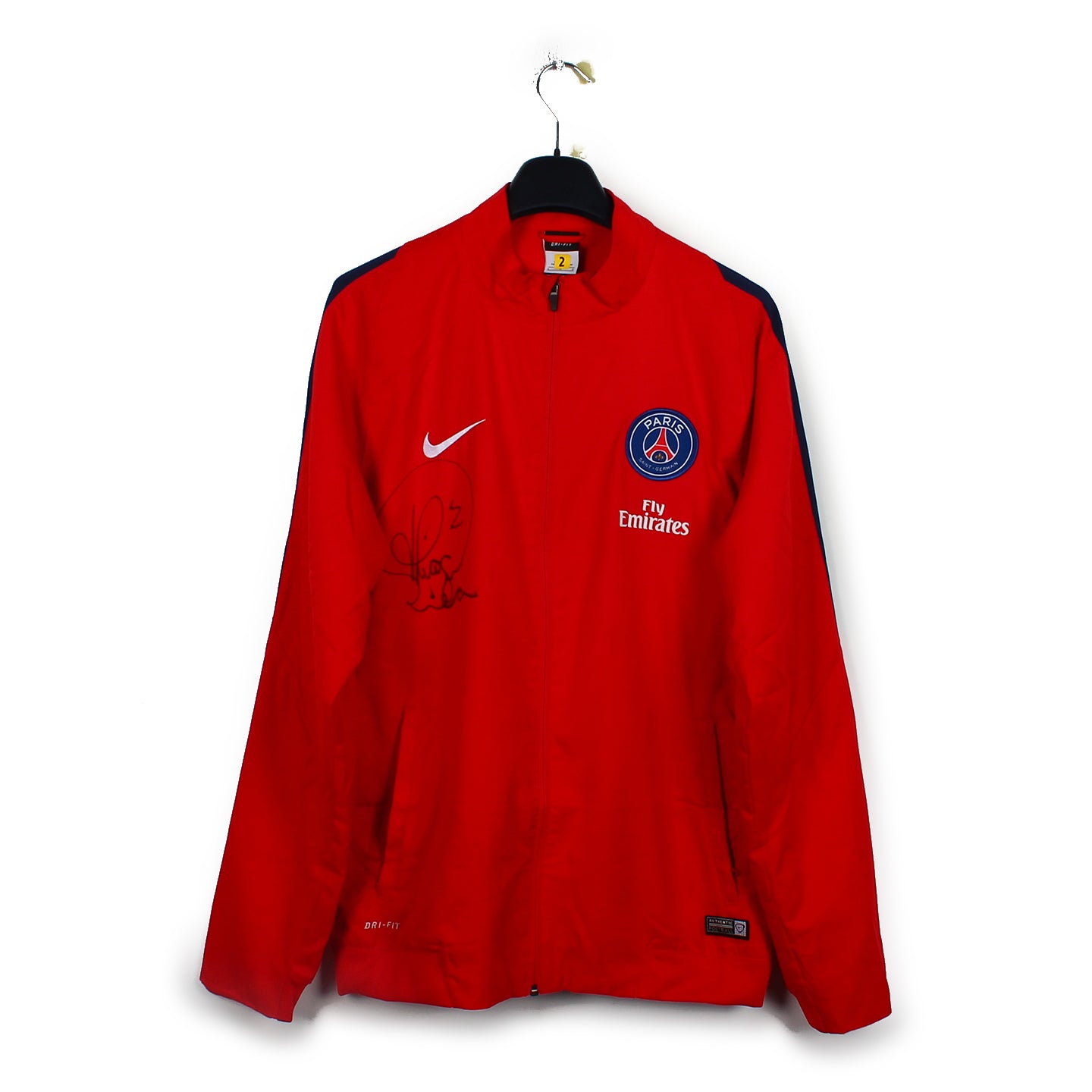 2016/17 - PSG - Silva #2 (L) [WORN] *signé*