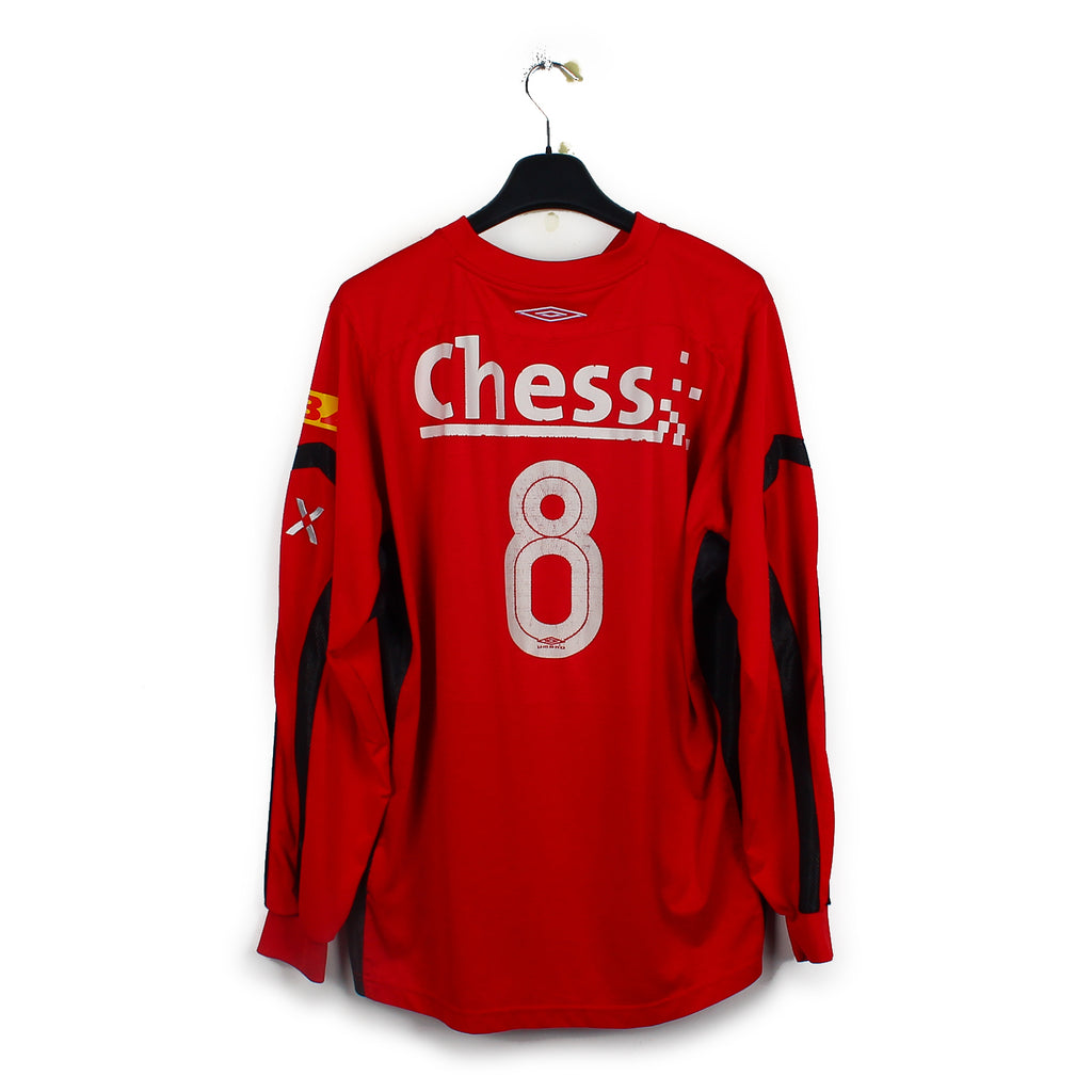 Maillot De Foot Vintage Blacky Switzerland Manches Longues - Taille 8 Homme - Occasion Bon état