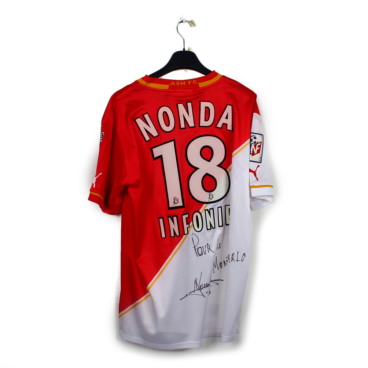 2001/02 - AS Monaco - Nonda #18 (2XL) [MATCH ISSUE] *signé*