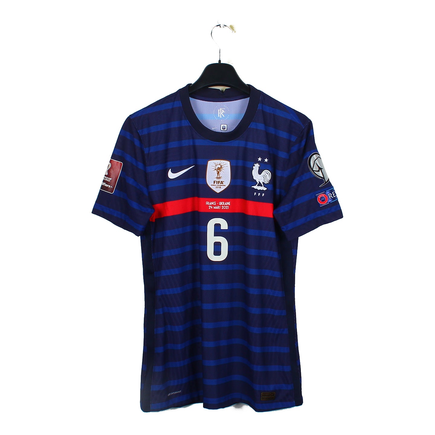 2020/21 - Equipe de France - Pogba #6 (L) [WORN vs Ukraine]