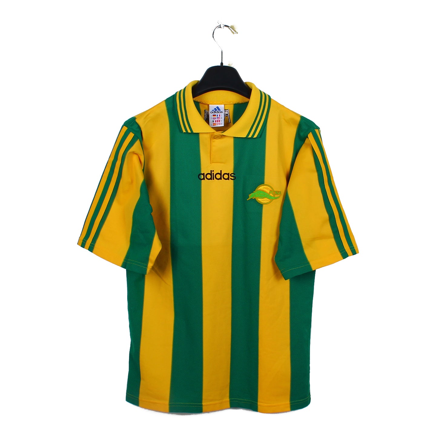 Short Vintage FC Nantes Errea - Jaune - Numéro 10 - Taille XXL - Homme