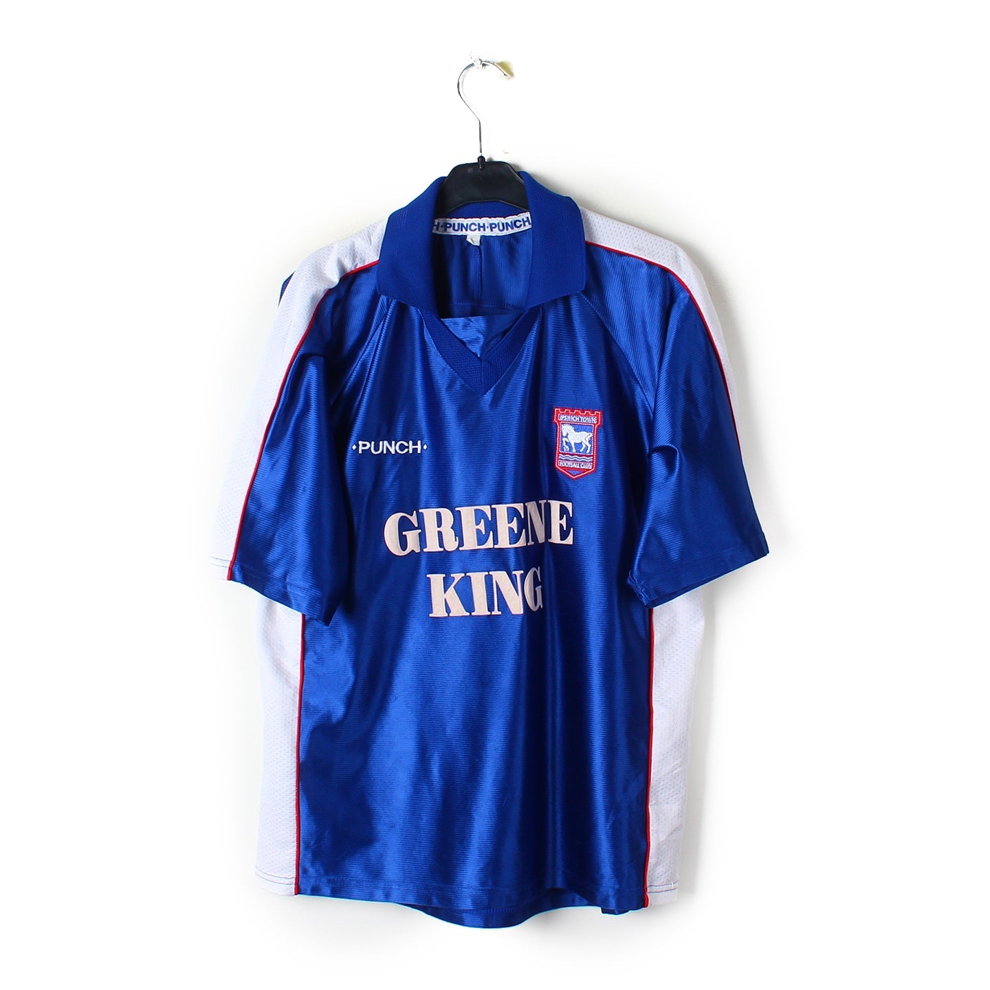 Ipswich Town Maillot de foot 1999 - 2001 sponsored by Greene King Ipswich Town Maillot de foot 1999 - 2001 sponsored by Greene King