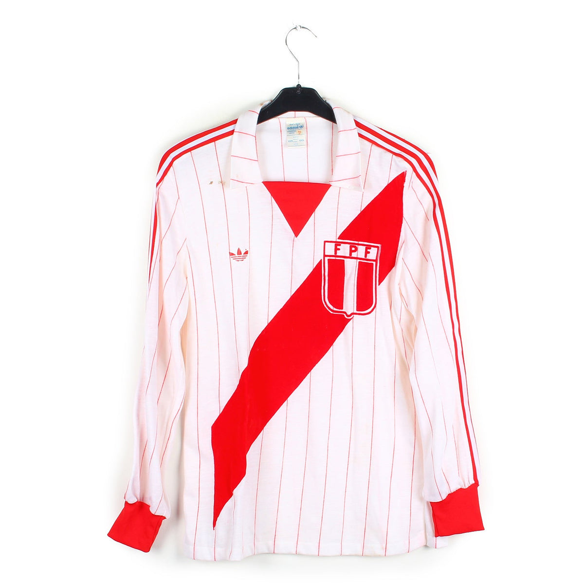Maillot De Football Pérou 1992 Vintage - Modèle Original Polmer - Numéro 14 - Taille L - Occasion